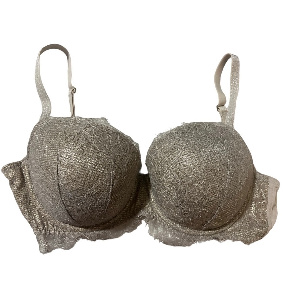 Victorias Secret dream angels cream/metallic bra 32DDD - Picture 5 of 6